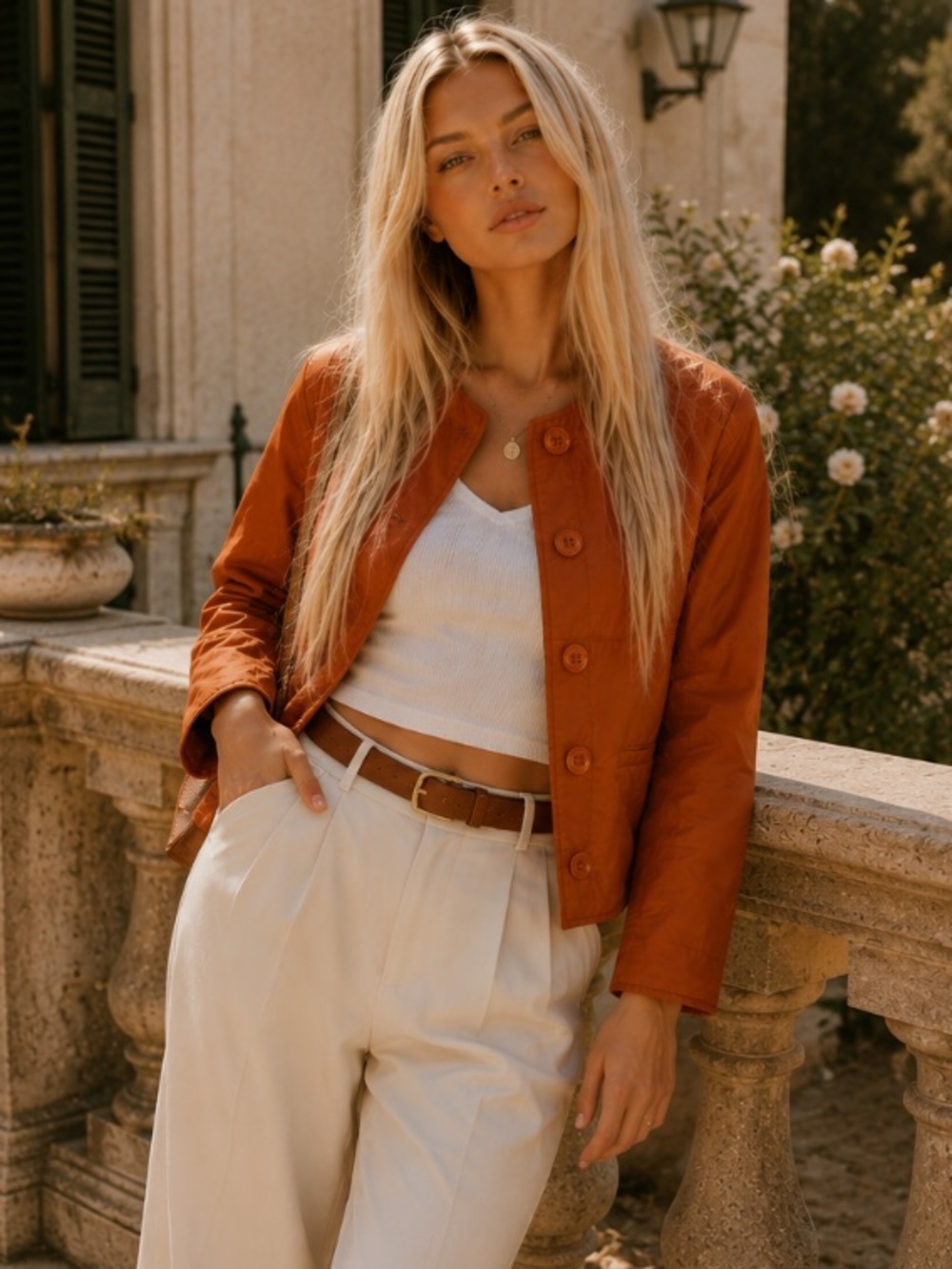 Aspesi Jacket Morante Padded Nylon in Orange